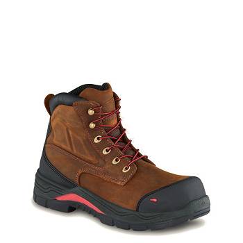 Red Wing King Toe ADC 6-inch Safety Toe - Hnede Nepremokave Topanky Panske, RW098SK